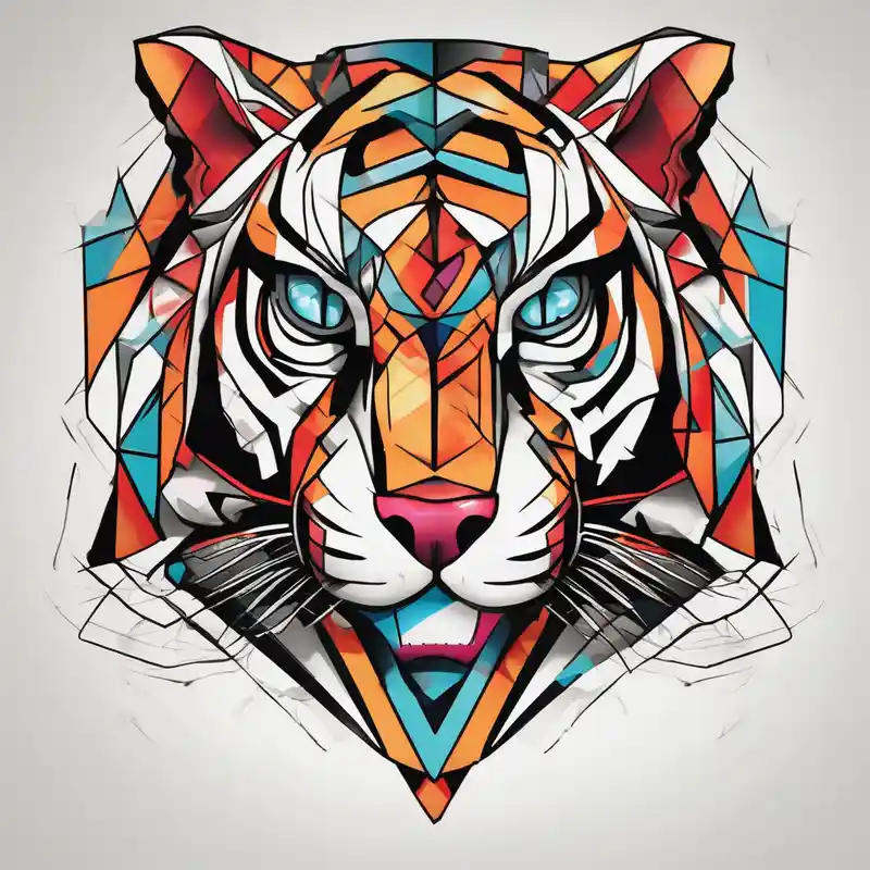 sketch style Drake Tattoo Ideas in 2025 about a full color cubist tiger tattoo drake tattoos and a full color cubist tiger tattoo drake tattoos